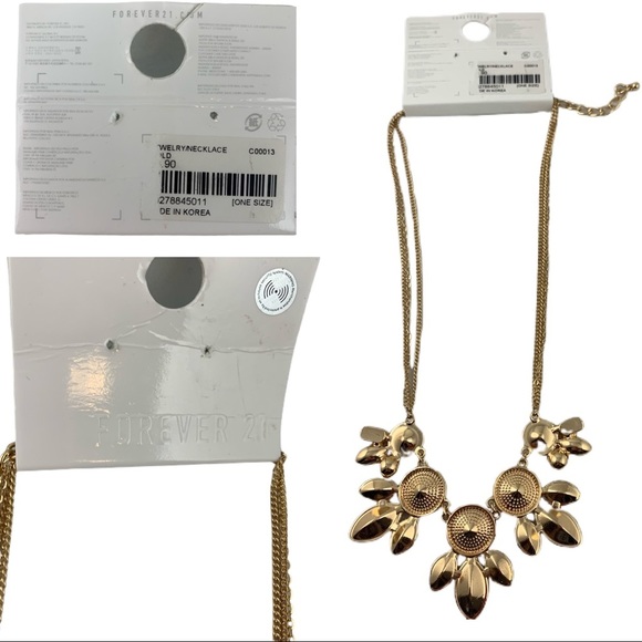 RED STATEMENT NECKLACE NWT - Picture 5 of 6